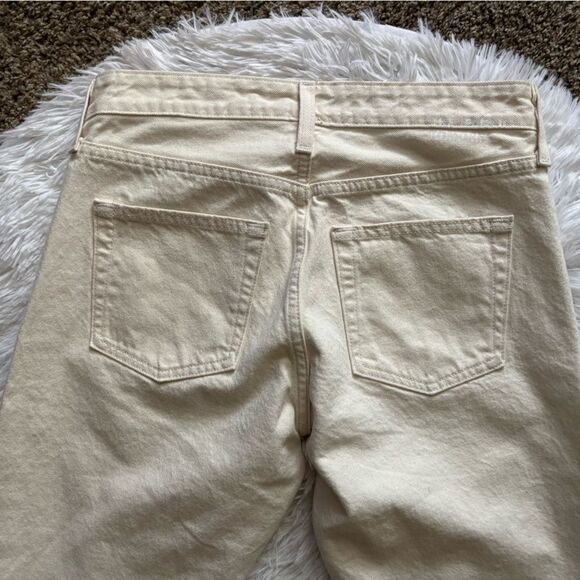AG Adriano Goldschmied Jeans The Jean of Tomorrow Cream Size 29 Missing Button - Picture 3 of 9